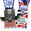 Medalla de maratón de metal personalizado de venta caliente en el Reino Unido EE. UU.